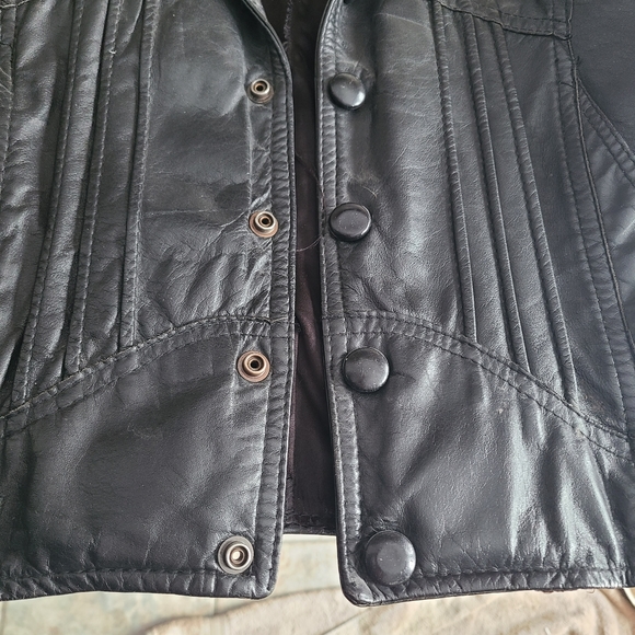 Vintage leather jacket - Picture 3 of 5